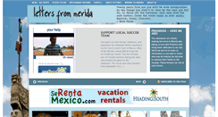 Desktop Screenshot of lettersfrommerida.com