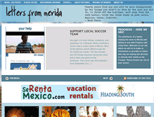 Tablet Screenshot of lettersfrommerida.com